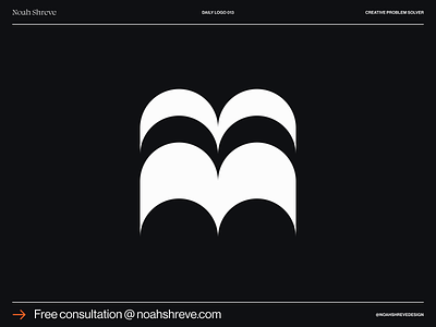 Daily Logo 013 abstract bird book logo minimal