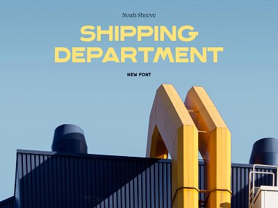 Shipping Department Extended Font extended font font identity logo product