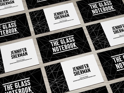 The Glass Notebook Business Card Design