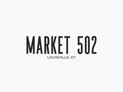 Market 502 Primary Logo boutique branding branding identity design logo startup