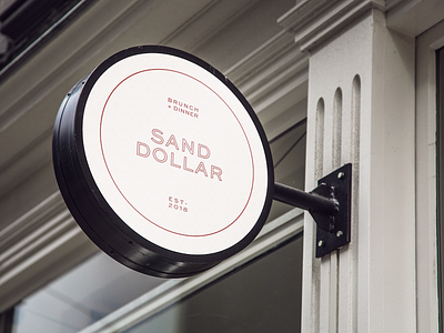 Sand Dollar Restaurant Logo Design