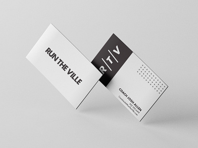 RunTheVille Business Card branding branding identity business card design logo namestreetstudio startup typography