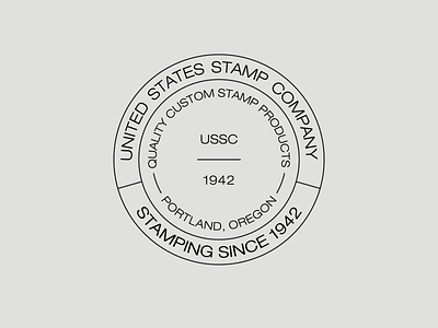 United States Stamp Company Logo branding branding identity business card circle logo design identity logo logo design logo mark startup typography