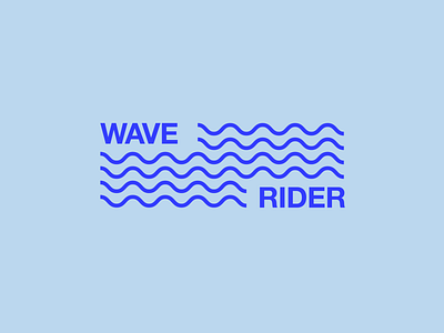 Wave Rider Logo branding branding identity design identity logo logo design logo mark startup typography