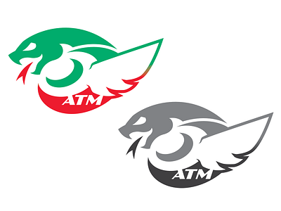Quetzalcóatl - Brand - ATM Motorcycle Workshop branding design icon logo vector