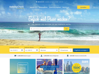 Homepage Concept background beach check concept holiday homepage redesign sea travel ui vacation website