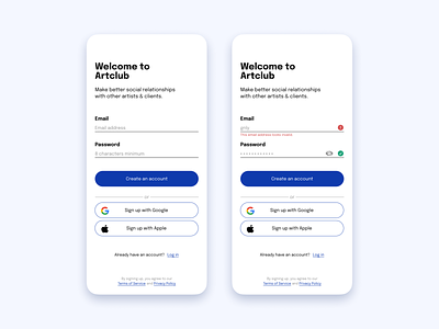 Daily UI 001 - Sign up daily ui design mobile sign up ui