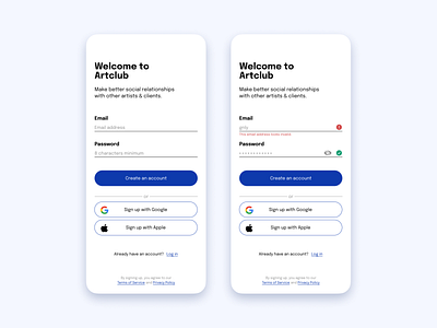 Daily UI 001 - Sign up daily ui design mobile sign up ui