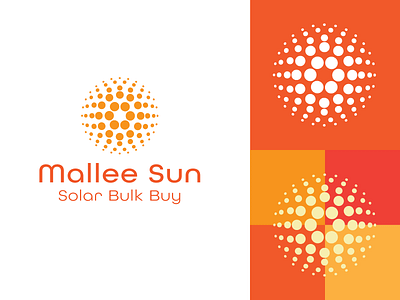 mallee sun solar logo branding design icon illustration illustrator logo minimal typography ui vector