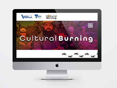 Cultural Burning homepage culture design homepage uxui webdesign website