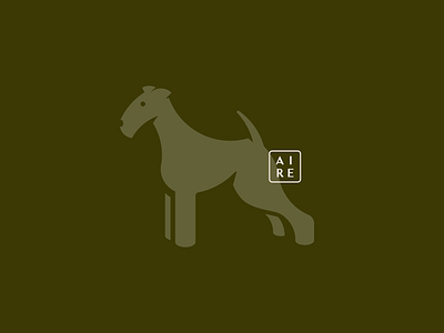 Airedale abstract airedale animal bold branding canine design dog illustrator logo mark minimal negative space puppy strong terrier