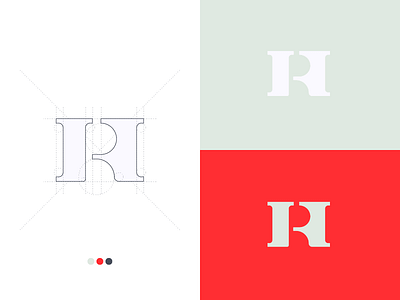 HR Monogram h hr logo monogram r