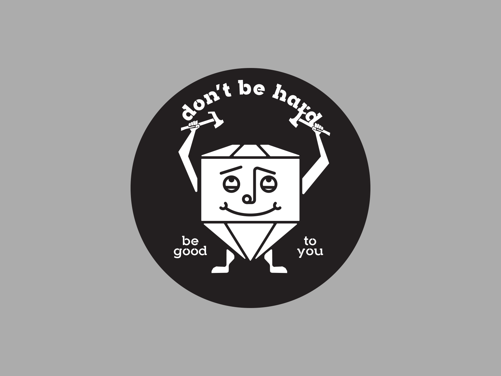 Don't Be Hard design gif gif animation illustration logo logomark seattle