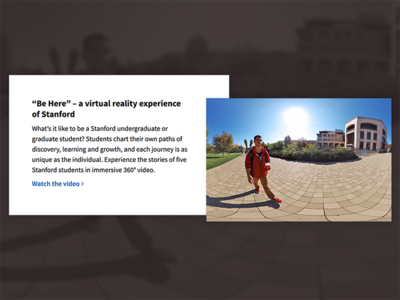 Stanford Homepage Image + Content