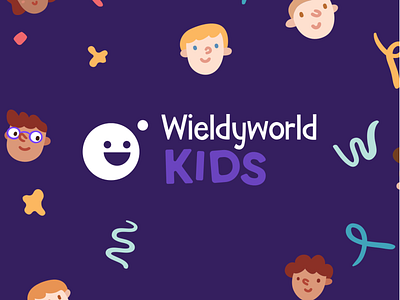 WIELDYWORLD app brand design branding design graphic design icon illustration kids logo mobile application redesign ui website