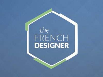 The French Designer blue branding design french gif green identity logo portfolio