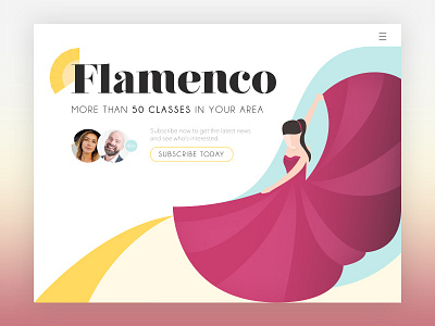 Flamenco classes landing page