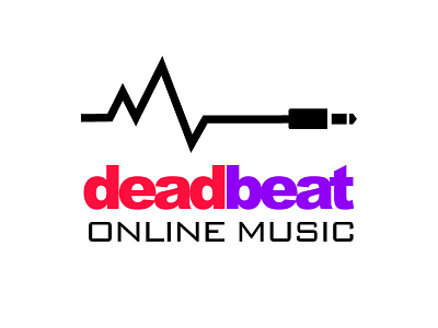 Deadbeat beat branding equalizer heartbeat identity logo minimal music platform trademark type