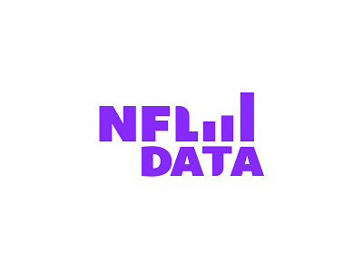 NFL DATA branding data identity logo minimalist nfl sports stats type typography