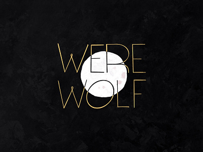 Werewolf Lettering 01 lettering procreate werewolf