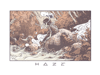 Haze Titlecard comic illustration