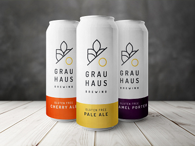 Grau Haus Brewery Can Concept beer brewery can hygge minimal