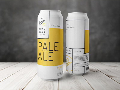 Grau Haus Can Concept 2 beer branding brewery can identity pale ale
