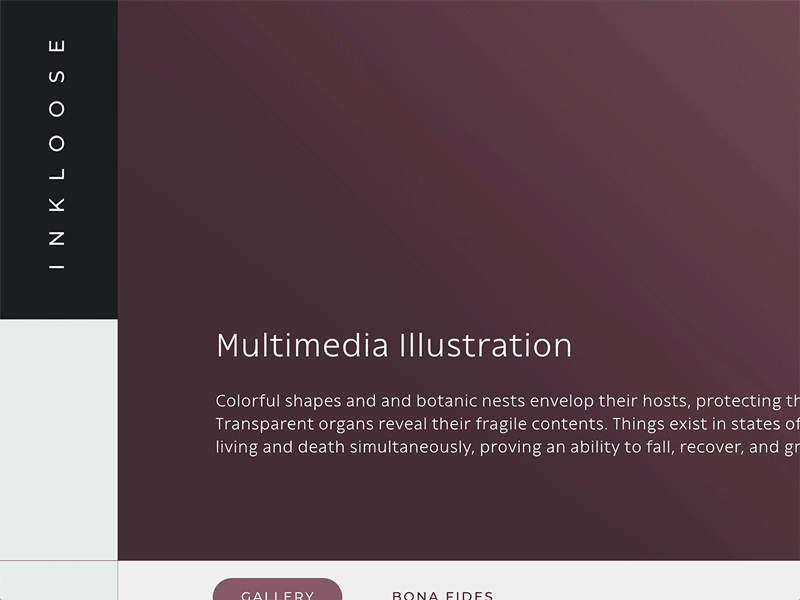 New Portfolio Menu Exploration 01 animation menu microinteraction portfolio scroll website