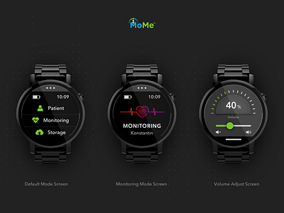 Medical wearable device MoMe medical monitoring uidesign wearable wearables