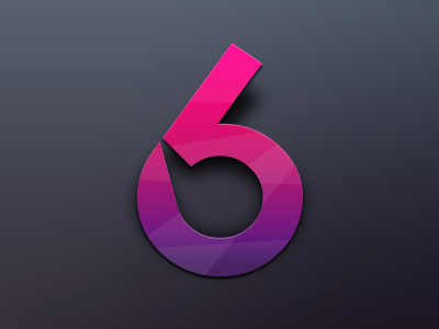 number 6 logo