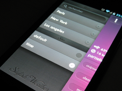 Weather Settings skin 2 android app france meteo params search select settings skin stylish theme time weather