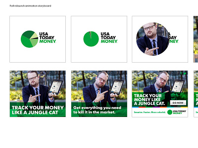 Like a Jungle Cat - USA TODAY MONEY branding graphic design ui ux