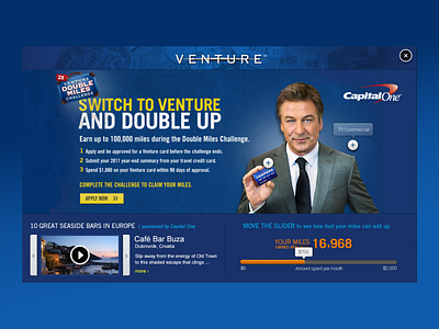 CapitalOne - Venture Card Advertisement branding graphic design ui ux