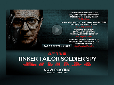 Tinker Tailor Soldier Spy - Advertisement branding design ui ux