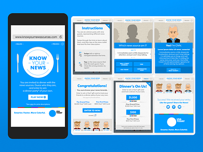 Know Your News - Brand Awareness Game app branding design game ui ux