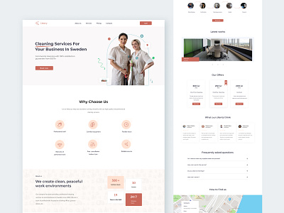 Commercial cleaning services landing page cleaningservice commercialcleaning dailyui design ui ux webdesign