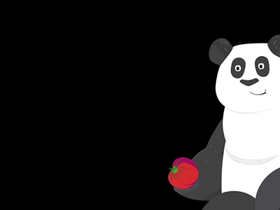 Panda Chomp! 2d after effects animation character character animation panda panda bear royale we are royale