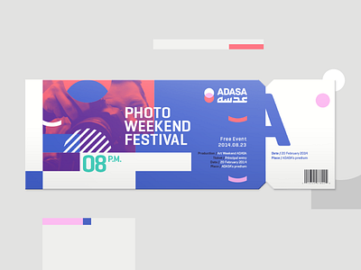 Adasa branding WIP branding color event festival geometric logo photo ticket
