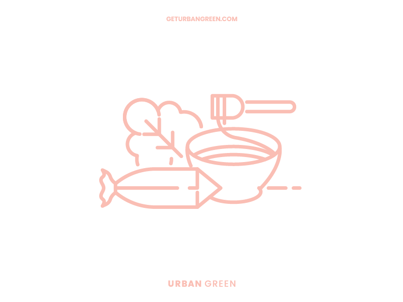 Urban green illustrations website fit green urban branding information health food digital illustration