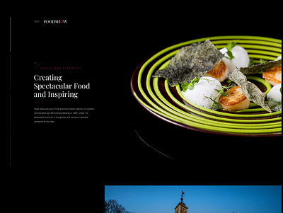 Food Show brand exploration design web design website