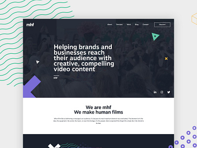 MHF Creative brand exploration design processwire web design
