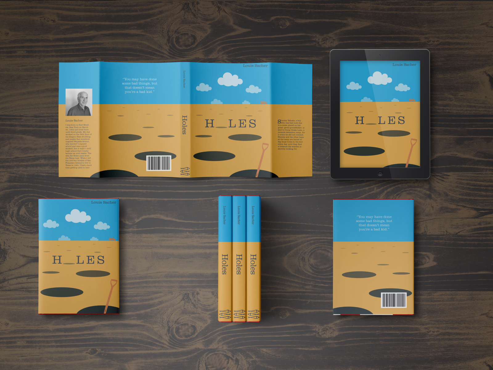 Holes Book Cover Redesign by Leslie Noah Brown IV on Dribbble