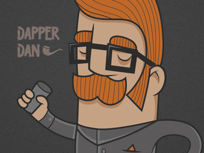 Dapper Dan ginger glasses hipster moustache mustache trendy