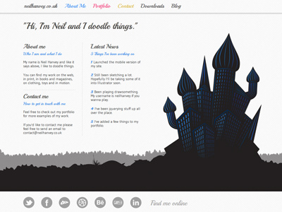 Another portfolio revamp castle portfolio scroll web design