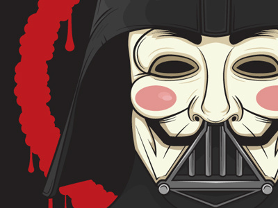 V For Vader 4chan anonymous darth vader guy fawkes star wars v for vendetta