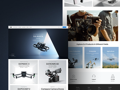 Dji Website UI Design