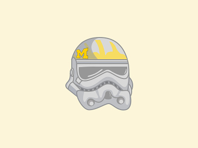 Michigan Storm Trooper clone wars darth vader fun galaxy go blue helmet michigan star wars storm trooper university of michigan yellow