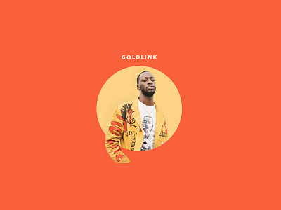 GOLDLINK - Minimal Cover album album art artist goldlink hiphop minimal music orange rap yellow