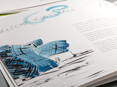 Image brochure for abanico-dmc corporate design illustration