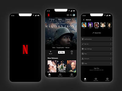 Netflix Redesign in Figma - Movie App app design film film app mobile app mobile design movie movie app netflix ui ux watch movie